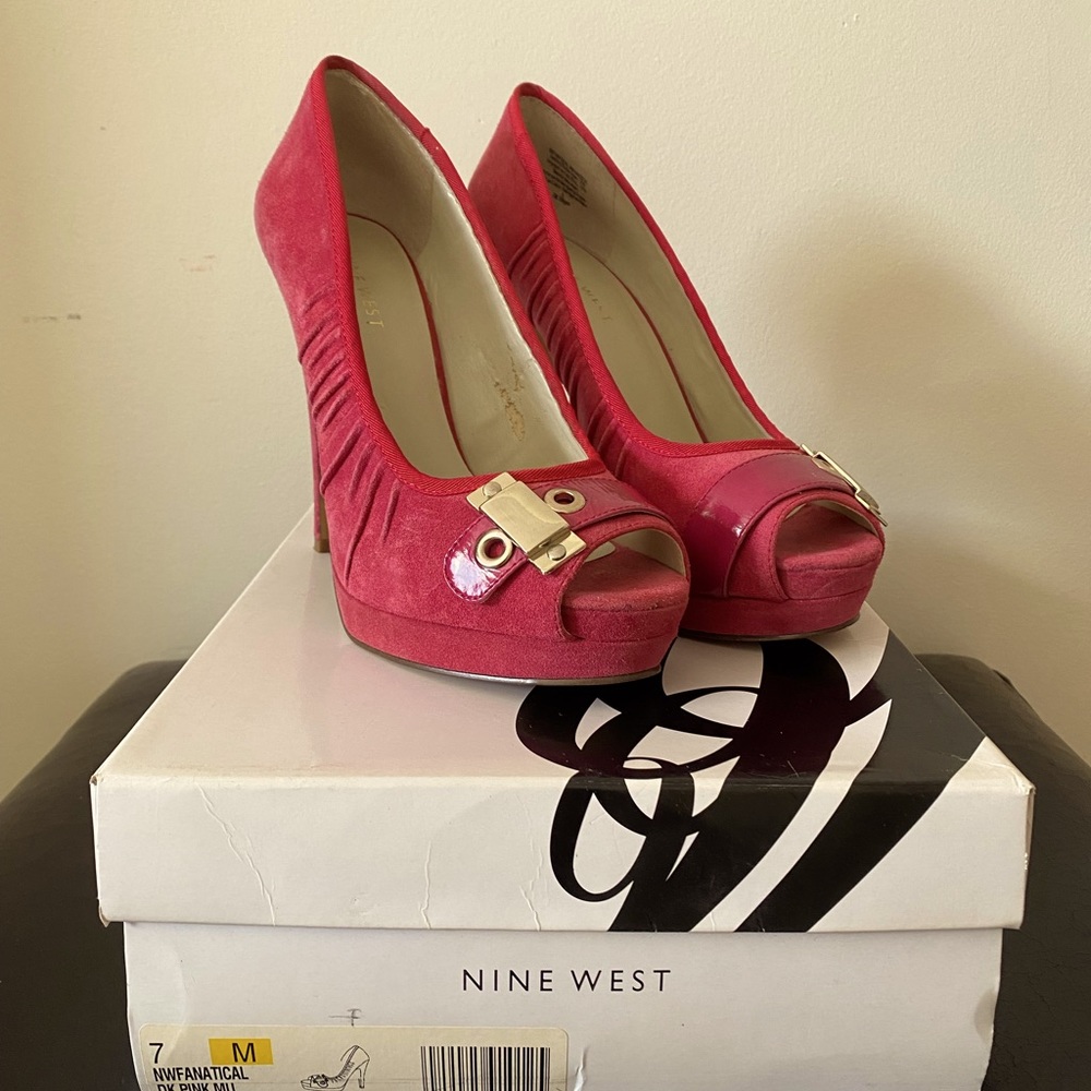 Nine West Fanatical Dark Pink MU SU - Size 7M